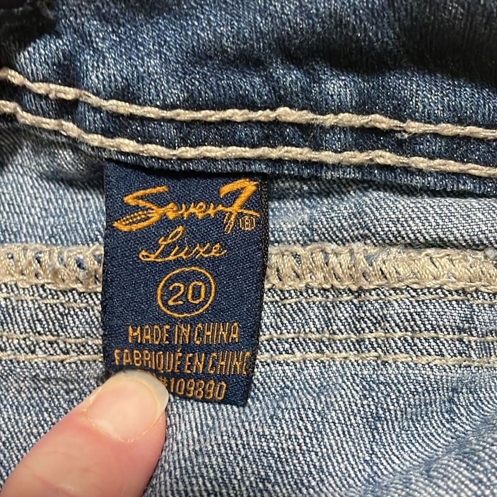 Women’s Seven 7 Luxe straight jeans size 20 - Picture 5 of 6